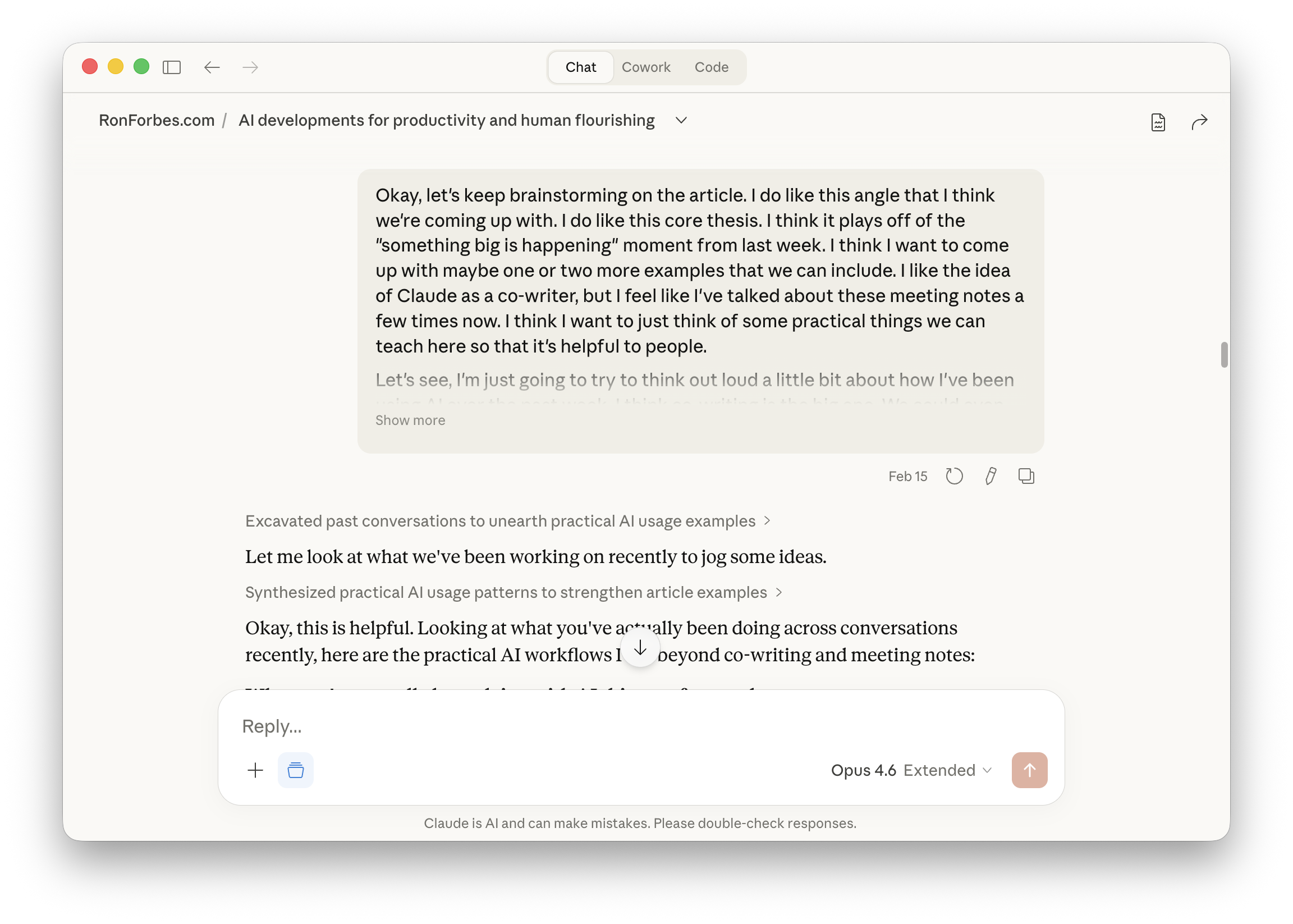 AI co-writing brainstorm
