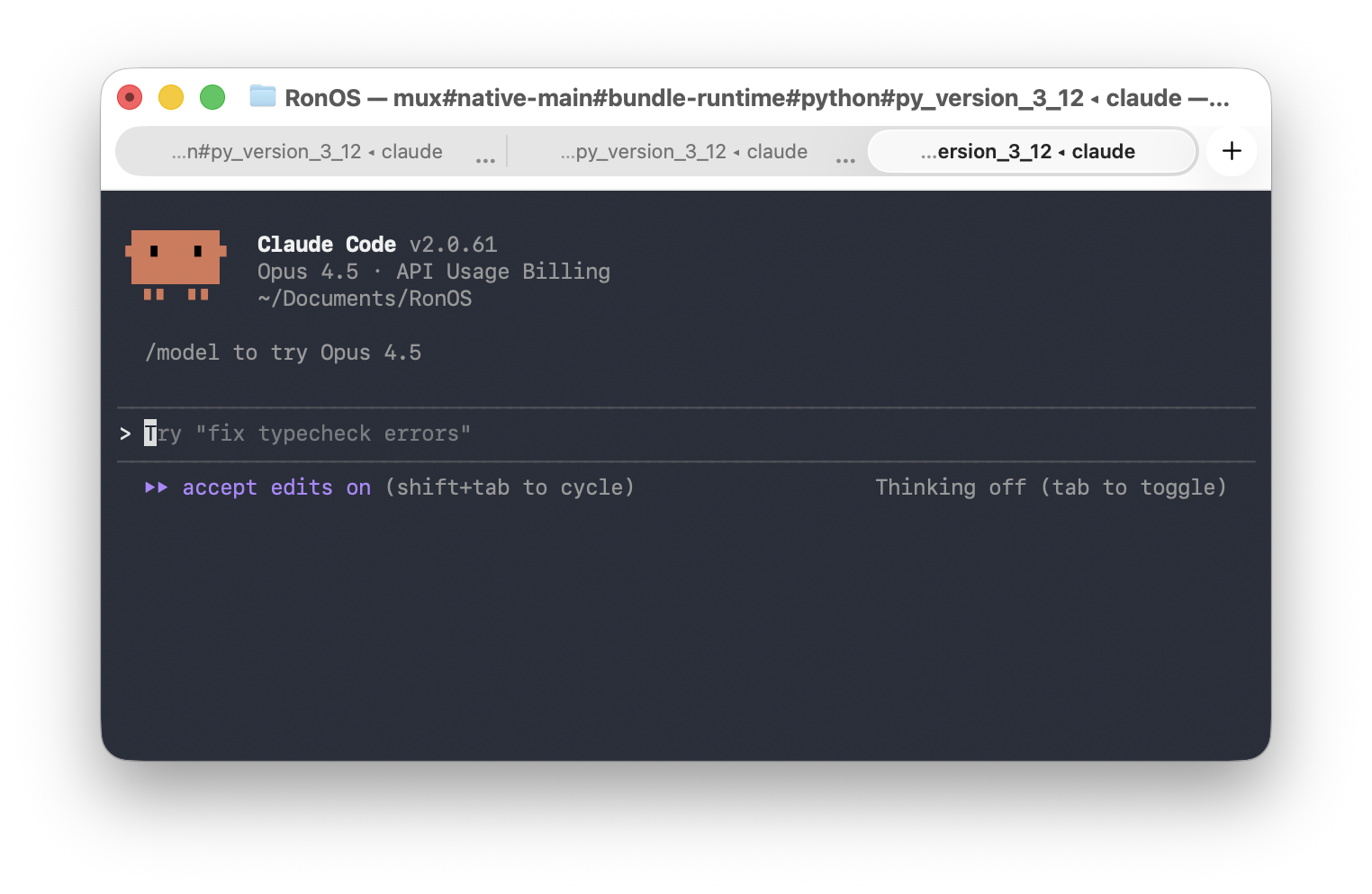 Claude Code CLI Screenshot