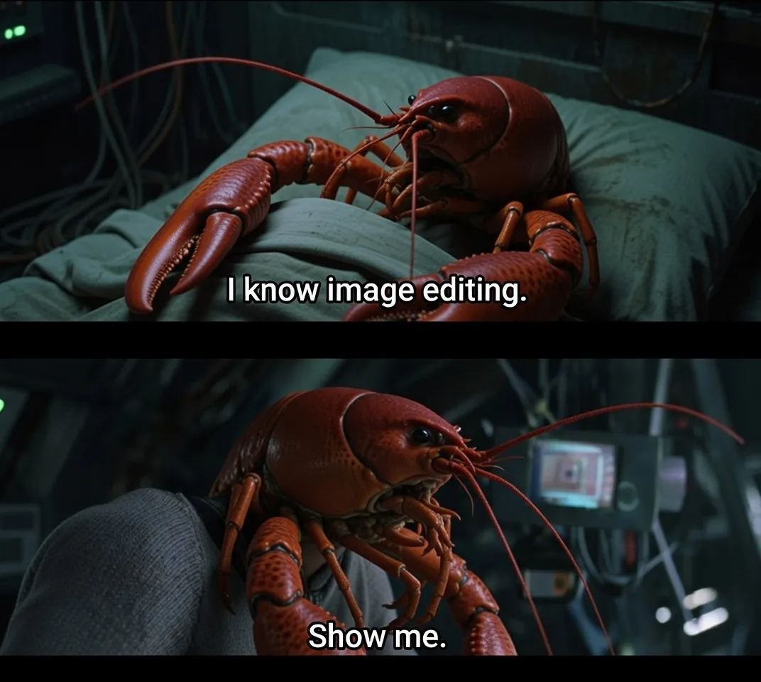 Lobster meme — I know things