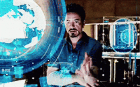 Tony Stark using holographic AI interface — Tony Stark was a vibe coder